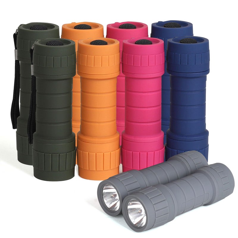 SEAMAGIC 10-Pack Professional Outdoor Mini Flashlights Set, Super Bright 100 Lumen LED Flashlights, Small Flashlights Pack with 30-Piece AAA Dry Batteries Included - Image 1